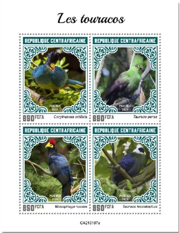 n° 7590/7593 - Timbre CENTRAFRIQUE Poste