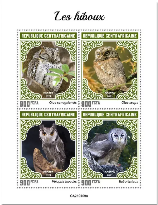 n° 7594/7597 - Timbre CENTRAFRIQUE Poste