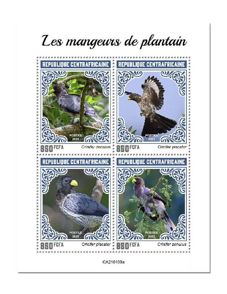 n° 7598/7601 - Timbre CENTRAFRIQUE Poste