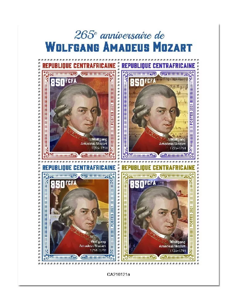 n° 7646/7649 - Timbre CENTRAFRIQUE Poste