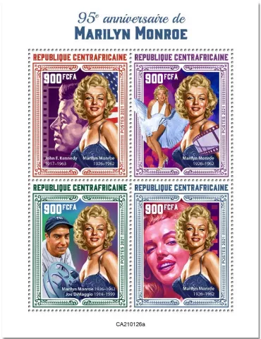 n° 7666/7669 - Timbre CENTRAFRIQUE Poste