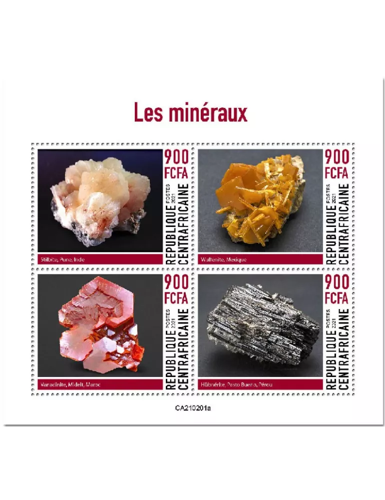 n° 7694/7697 - Timbre CENTRAFRIQUE Poste