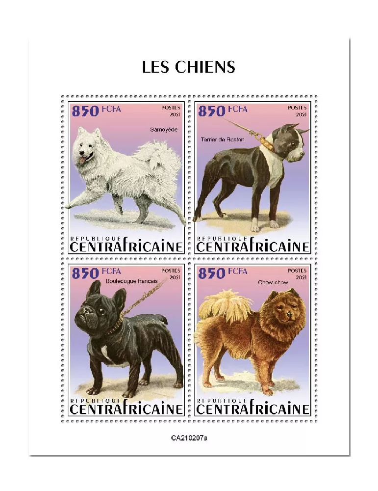 n° 7718/7721 - Timbre CENTRAFRIQUE Poste