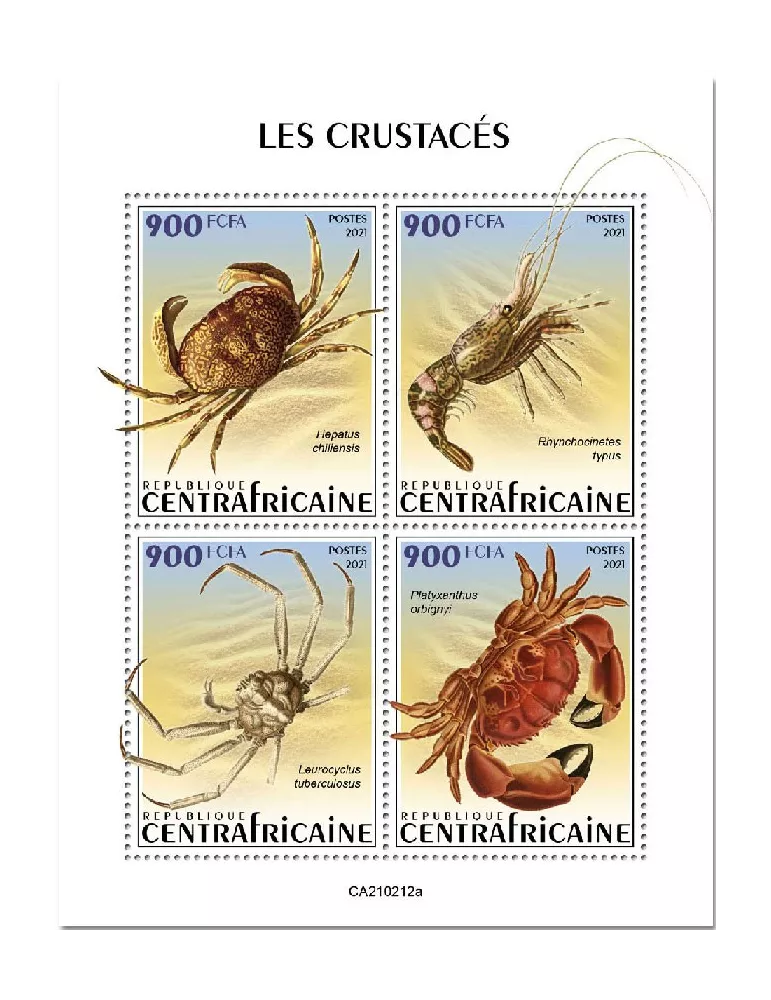 n° 7738/7741 - Timbre CENTRAFRIQUE Poste