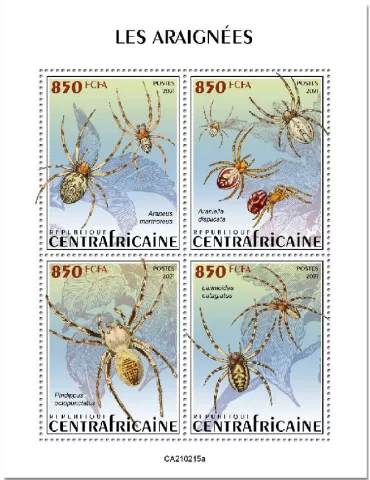 n° 7750/7753 - Timbre CENTRAFRIQUE Poste