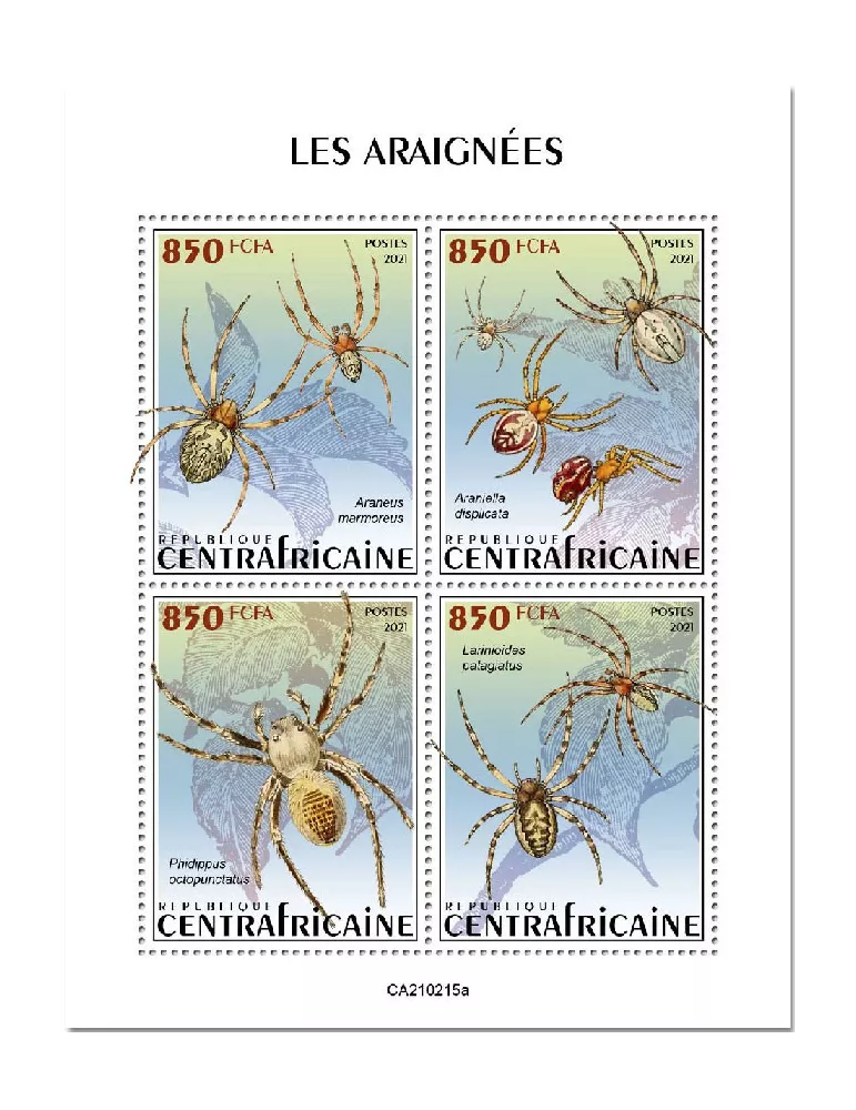 n° 7750/7753 - Timbre CENTRAFRIQUE Poste