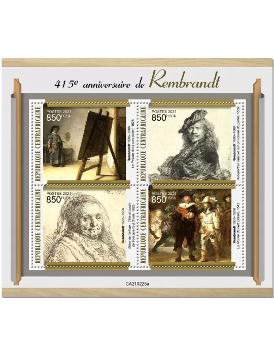 n° 7790/7793 - Timbre CENTRAFRIQUE Poste