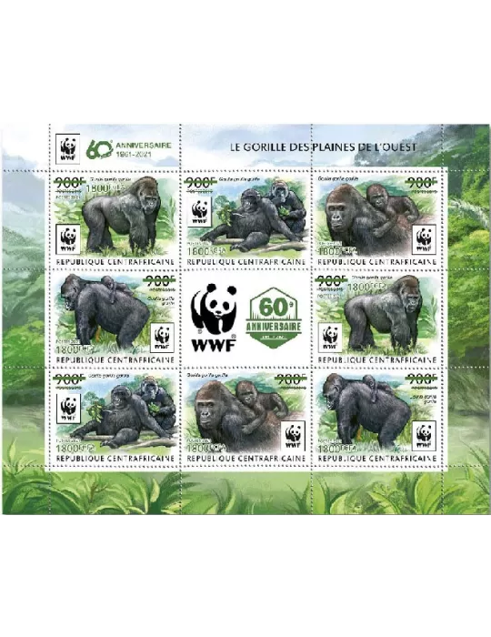 n° 7858/7861 - Timbre CENTRAFRIQUE Poste