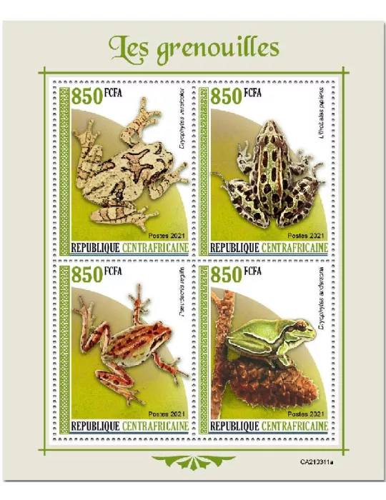 n° 7911/7914 - Timbre CENTRAFRIQUE Poste
