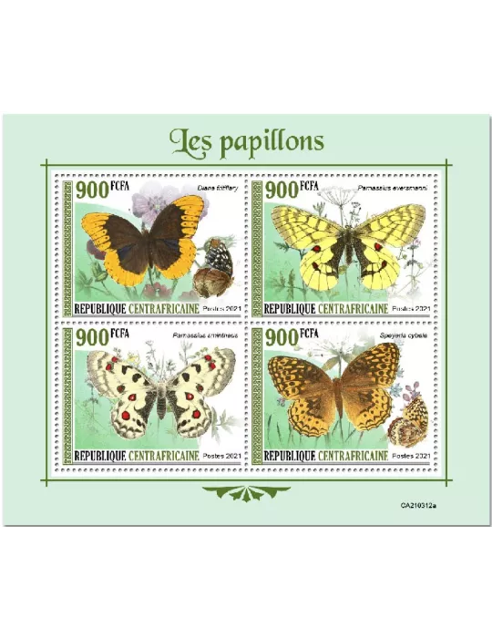 n° 7915/7918 - Timbre CENTRAFRIQUE Poste