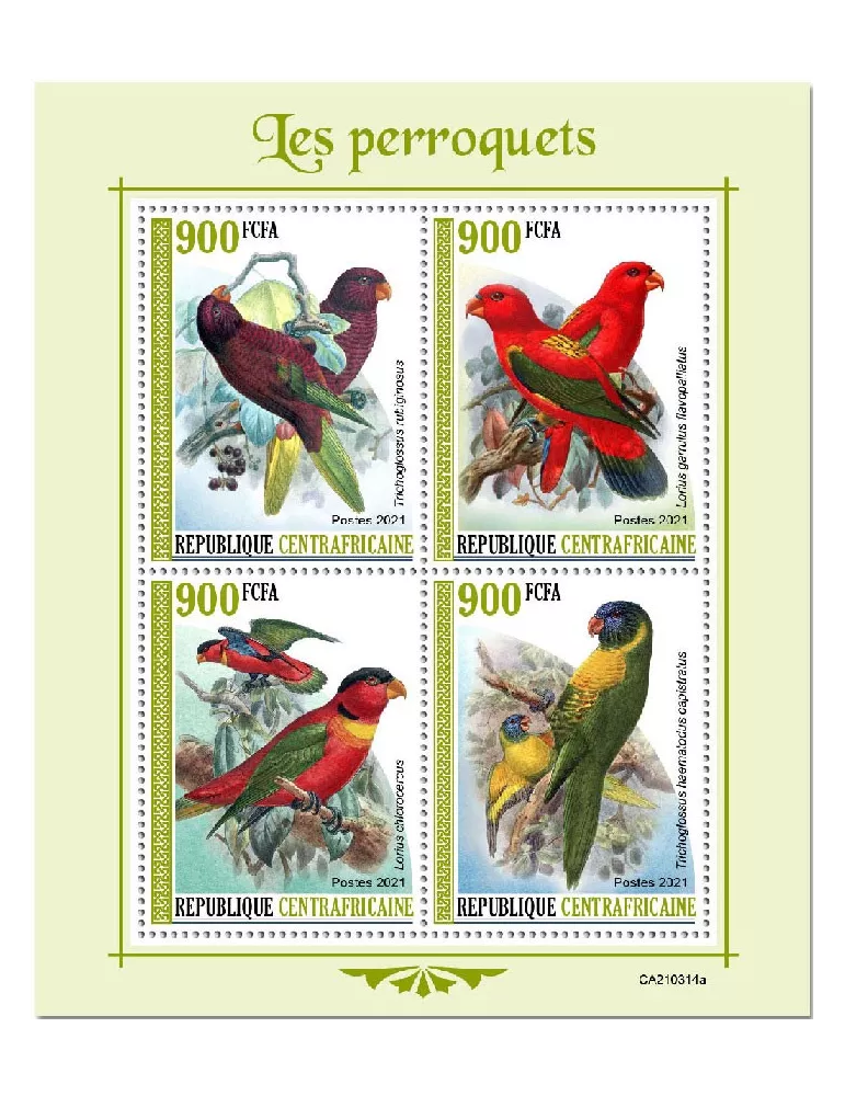 n° 7923/7926 - Timbre CENTRAFRIQUE Poste