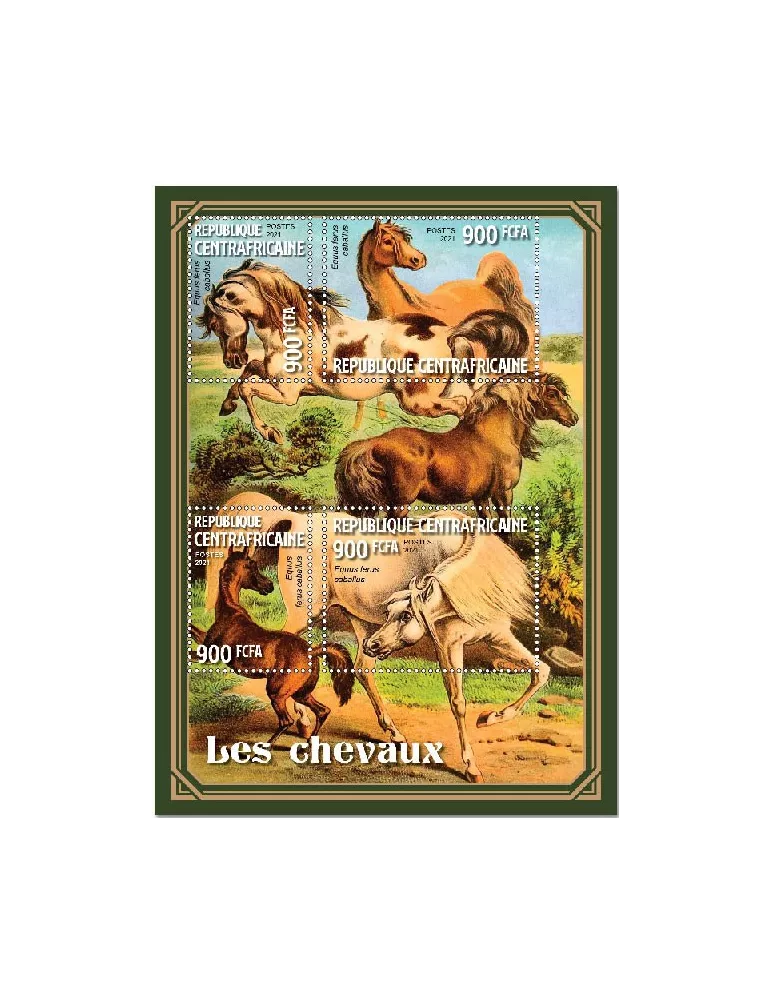 n° 7939/7942 - Timbre CENTRAFRIQUE Poste