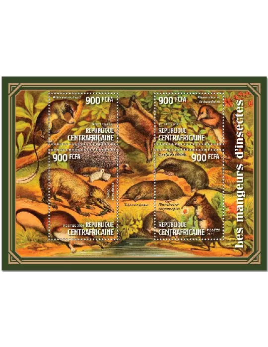 n° 7947/7950 - Timbre CENTRAFRIQUE Poste