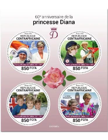 n° 7975/7978 - Timbre CENTRAFRIQUE Poste