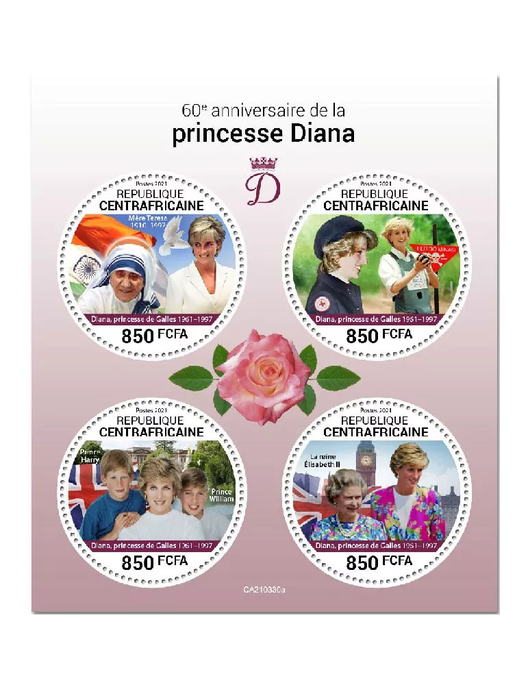 n° 7975/7978 - Timbre CENTRAFRIQUE Poste