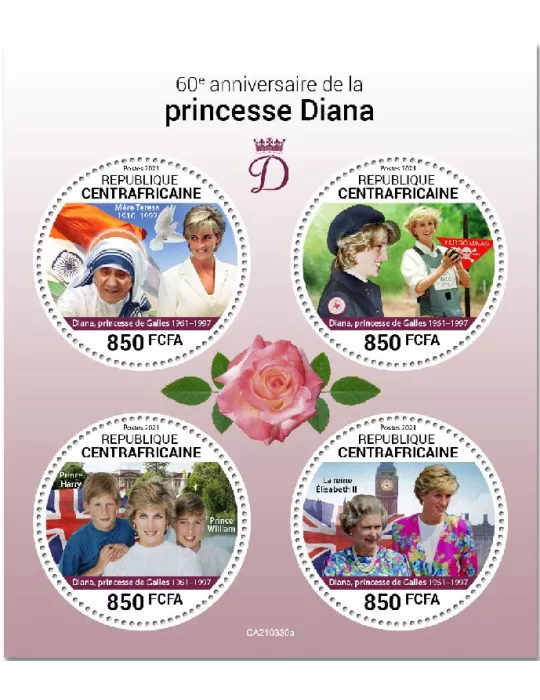 n° 7975/7978 - Timbre CENTRAFRIQUE Poste