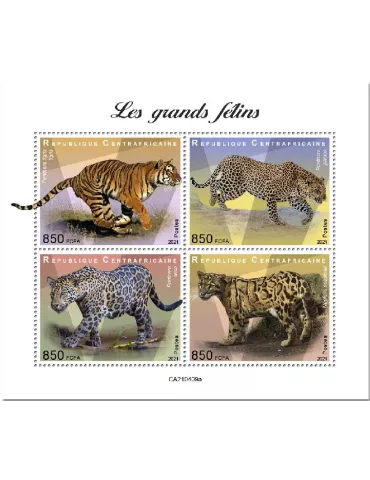 n° 8057/8060 - Timbre CENTRAFRIQUE Poste