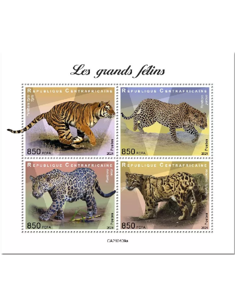 n° 8057/8060 - Timbre CENTRAFRIQUE Poste