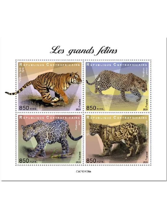 n° 8057/8060 - Timbre CENTRAFRIQUE Poste