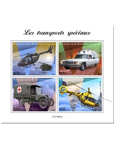 n° 8101/8104 - Timbre CENTRAFRIQUE Poste