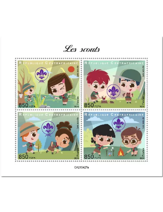 n° 8129/8132 - Timbre CENTRAFRIQUE Poste