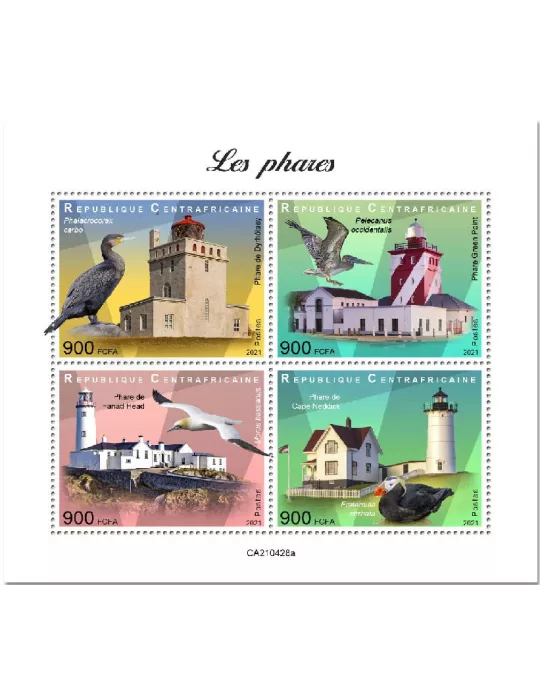 n° 8133/8136 - Timbre CENTRAFRIQUE Poste