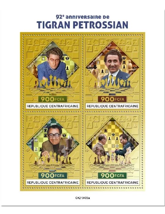 n° 8174/8177 - Timbre CENTRAFRIQUE Poste