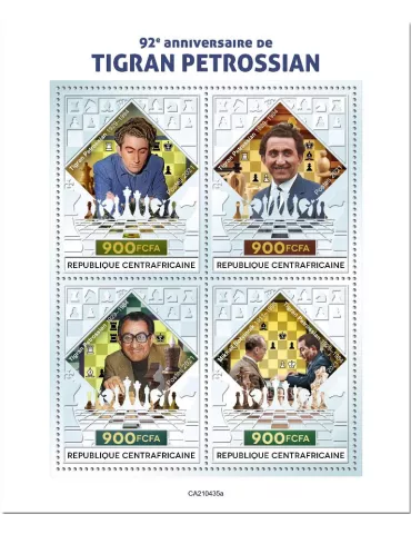 n° 8178/8181 - Timbre CENTRAFRIQUE Poste