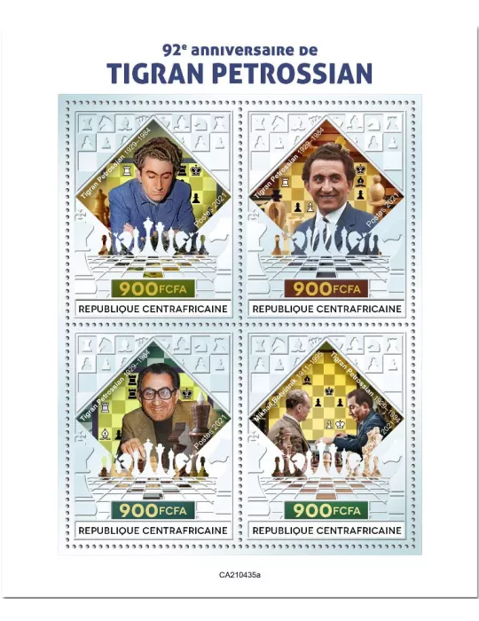 n° 8178/8181 - Timbre CENTRAFRIQUE Poste