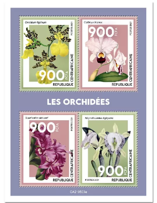 n° 8197/8200 - Timbre CENTRAFRIQUE Poste