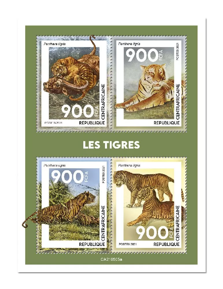 n° 8205/8208 - Timbre CENTRAFRIQUE Poste