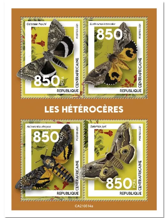 n° 8241/8244 - Timbre CENTRAFRIQUE Poste
