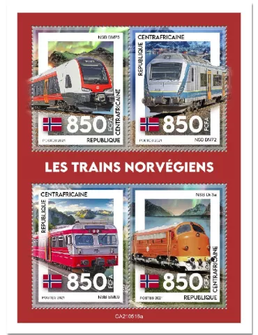 n° 8249/8252 - Timbre CENTRAFRIQUE Poste