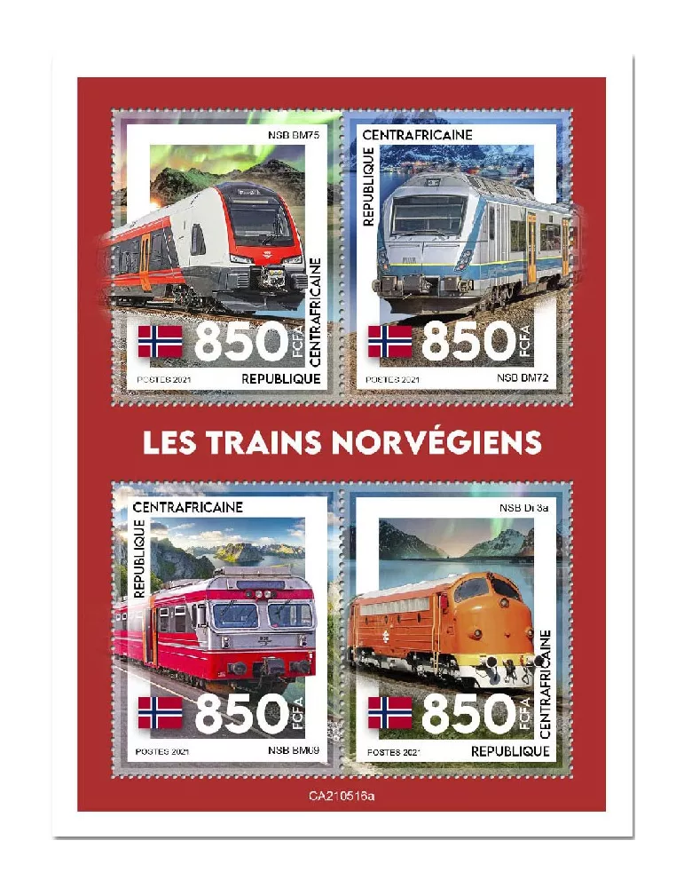 n° 8249/8252 - Timbre CENTRAFRIQUE Poste