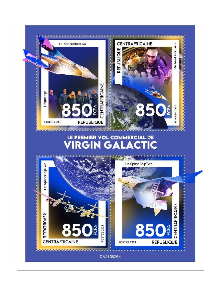 n° 8281/8284 - Timbre CENTRAFRIQUE Poste