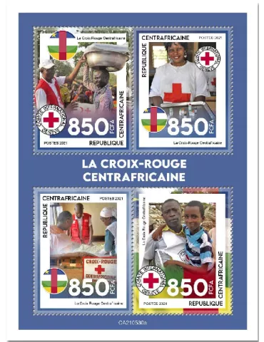 n° 8295/8298 - Timbre CENTRAFRIQUE Poste