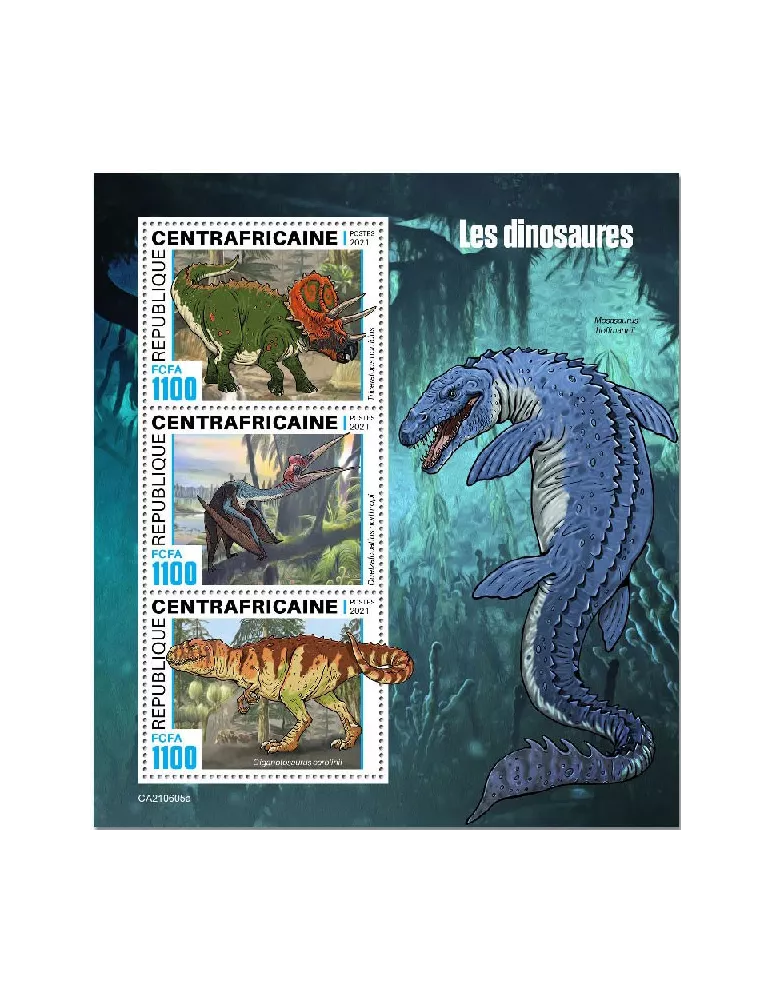 n° 8318/8320 - Timbre CENTRAFRIQUE Poste