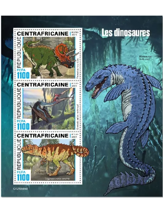 n° 8318/8320 - Timbre CENTRAFRIQUE Poste