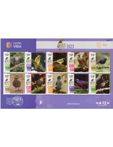 n° 2720/2729 - Timbre COLOMBIE Poste