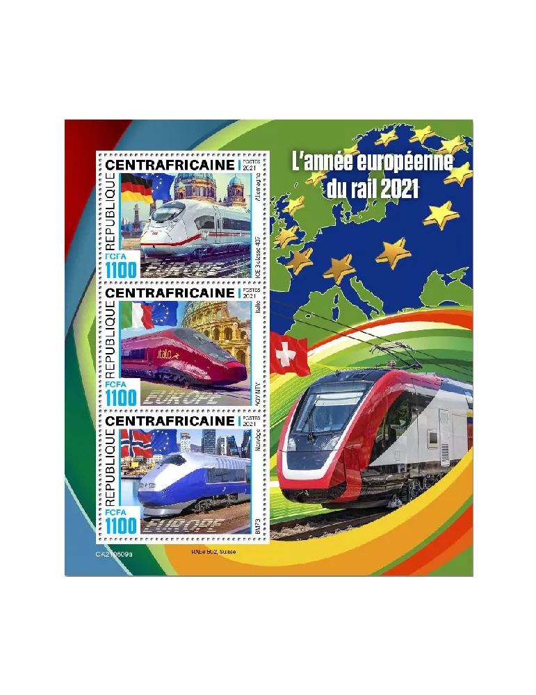 n° 8330/8332 - Timbre CENTRAFRIQUE Poste