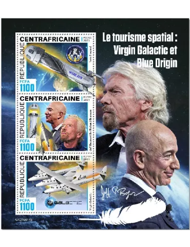 n° 8345/8347 - Timbre CENTRAFRIQUE Poste