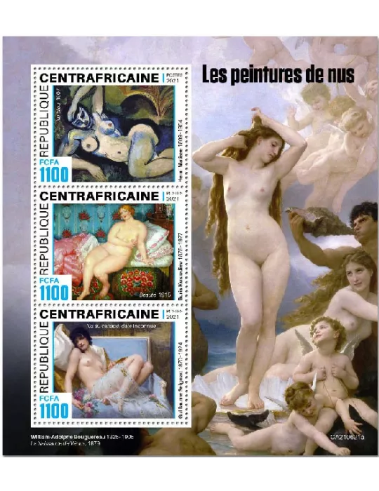 n° 8367/8369 - Timbre CENTRAFRIQUE Poste