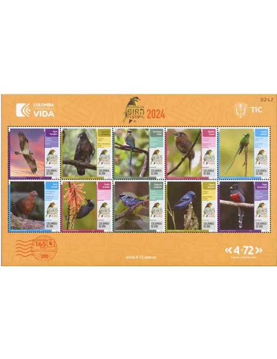n° 2730/2739 - Timbre COLOMBIE Poste