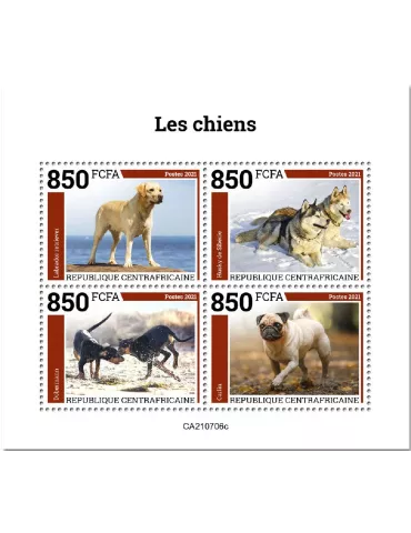 n° 8453A/8456A - Timbre CENTRAFRIQUE Poste