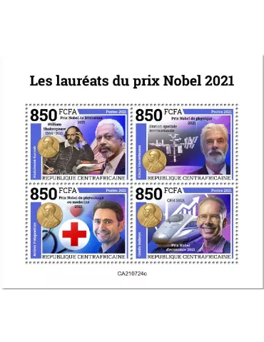 n° 8525A/8528A - Timbre CENTRAFRIQUE Poste