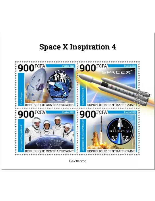 n° 8529A/8532A - Timbre CENTRAFRIQUE Poste