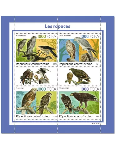 n° 8711/8714 - Timbre CENTRAFRIQUE Poste