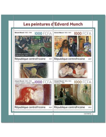 n° 8743/8746 - Timbre CENTRAFRIQUE Poste