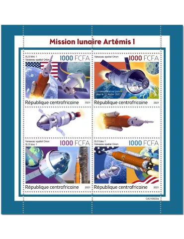 n° 8759/8762 - Timbre CENTRAFRIQUE Poste