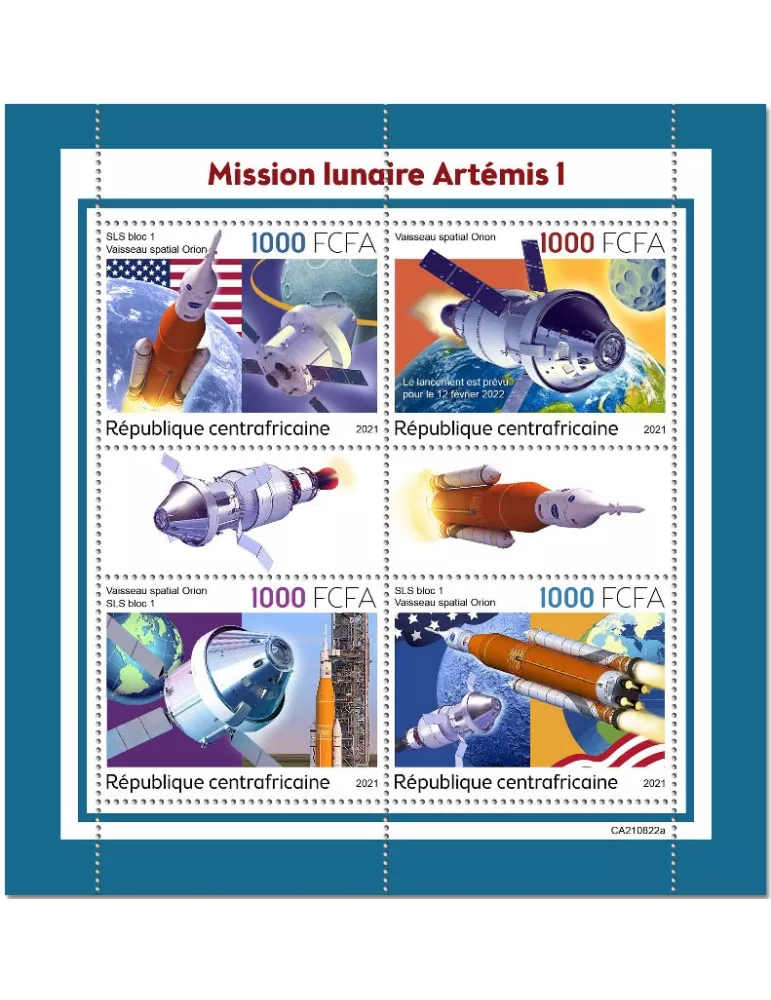 n° 8759/8762 - Timbre CENTRAFRIQUE Poste